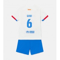 Barcelona Paez Gavi #6 Bortedraktsett Barn 2023-24 Kortermet (+ Korte bukser)